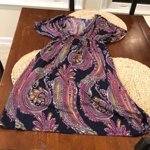 Ladies 5th and Love poly knit dress, sz M, stretchy and comfy, so cute. Exc cond